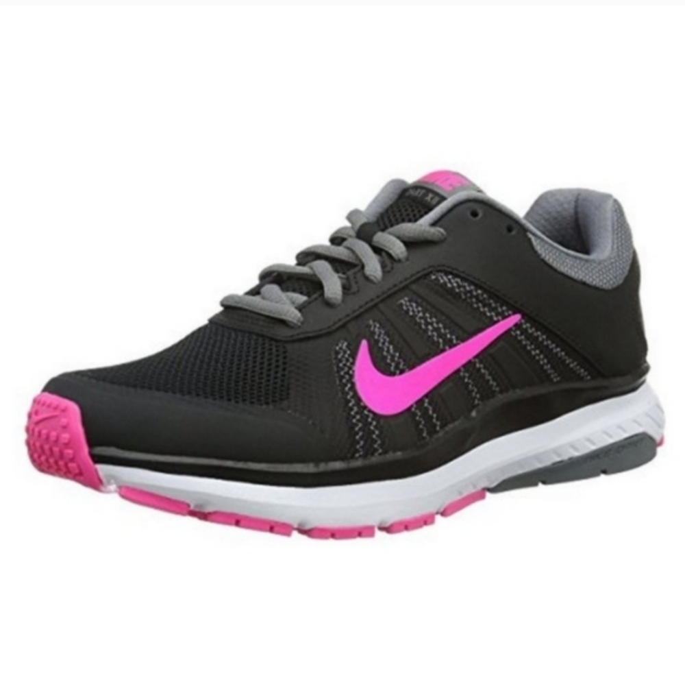 Nike Dart 12 Women’s Size 7 Black Pink Running Shoes 831535-006 Athletic Sneaker